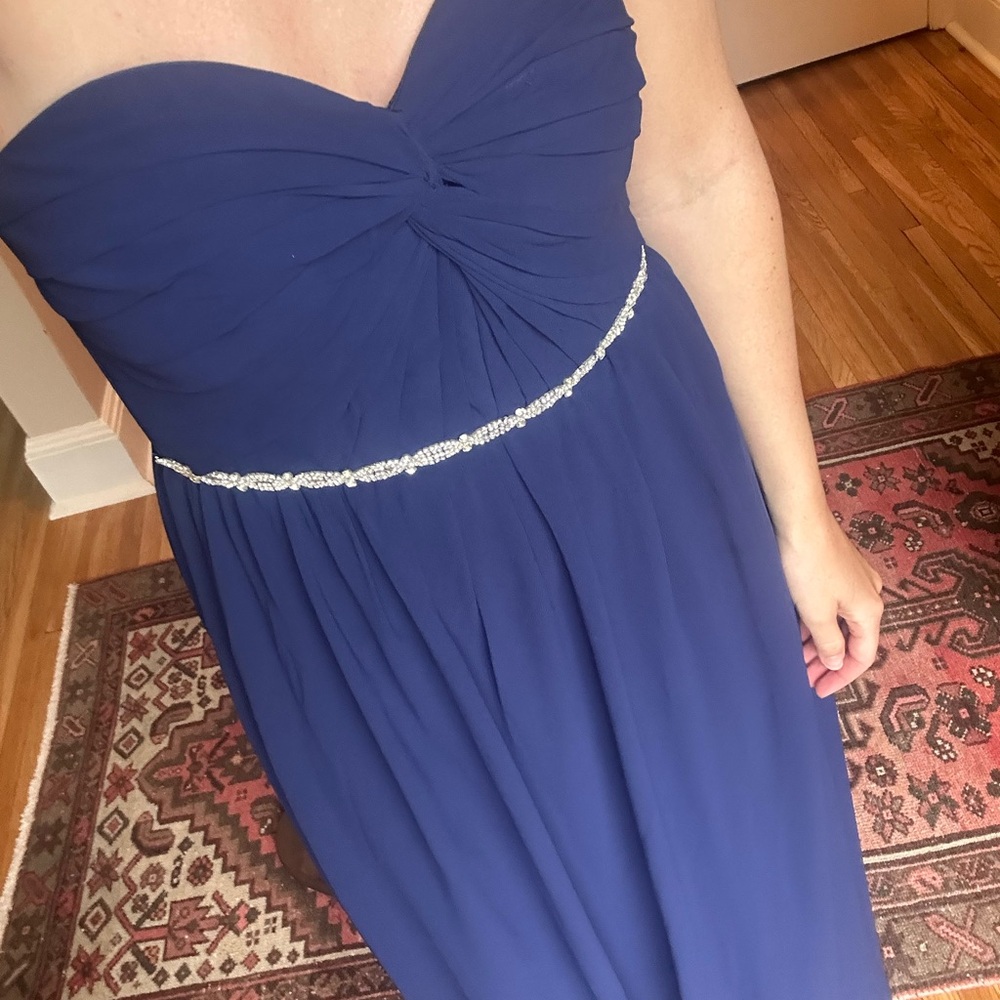 Elegant Navy Blue Formal Dress